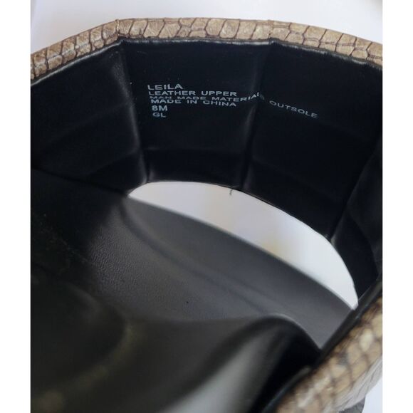 Aerosoles Leila Women's Slide Sandal Snake Reptile Print Sz 8 New - Picture 6 of 10